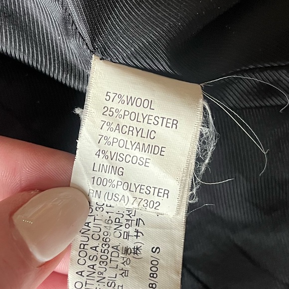 Zara Wool-Blend Jacket | sz: small | black - Picture 6 of 6